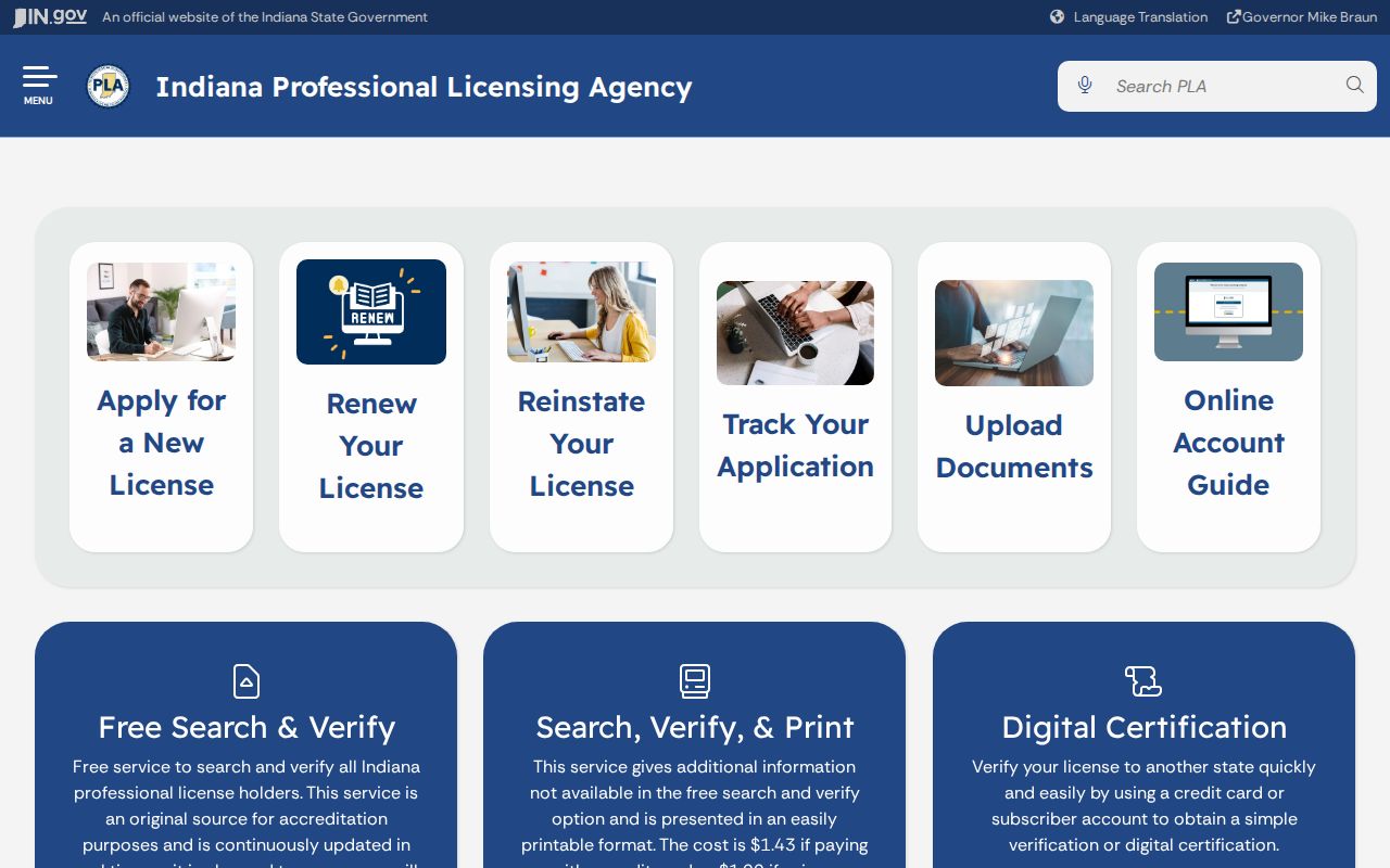 Highland residents directory Indiana license verification
